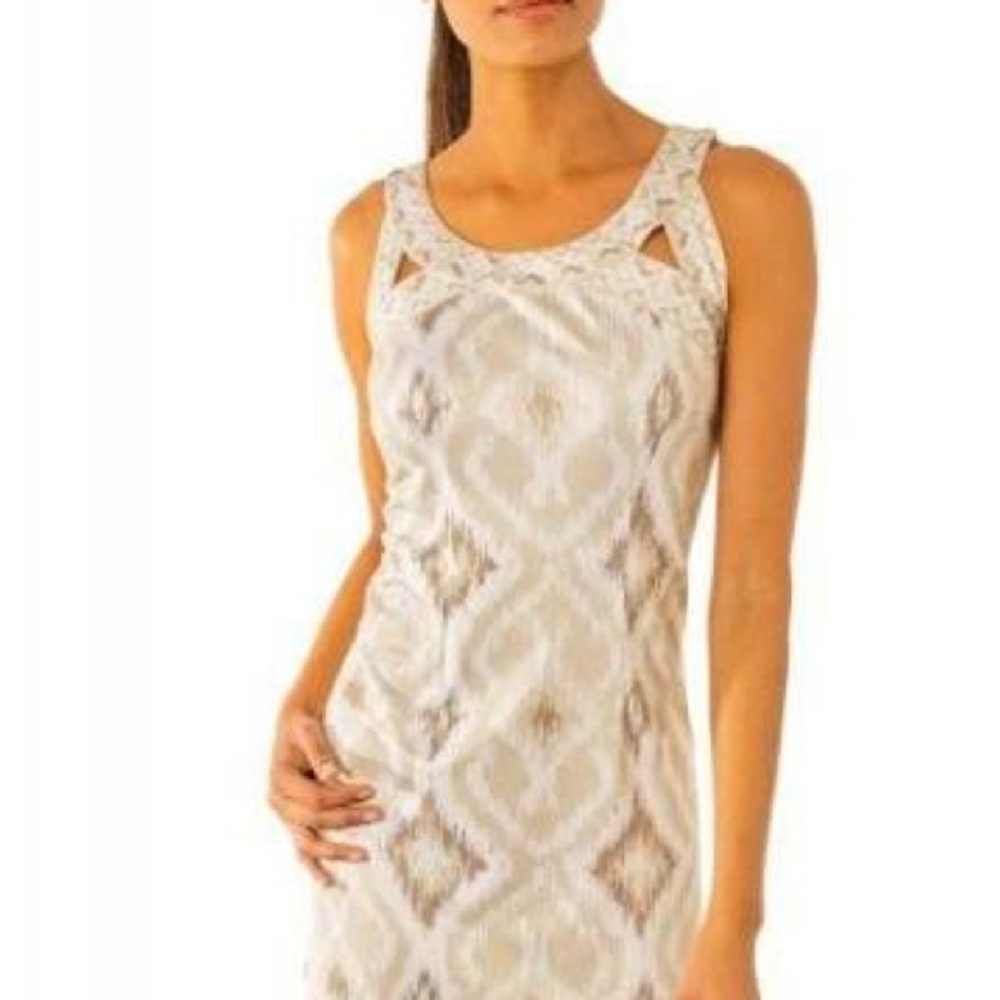 Gretchen Scott Designs Isosceles Triangular Cutouts Dress
